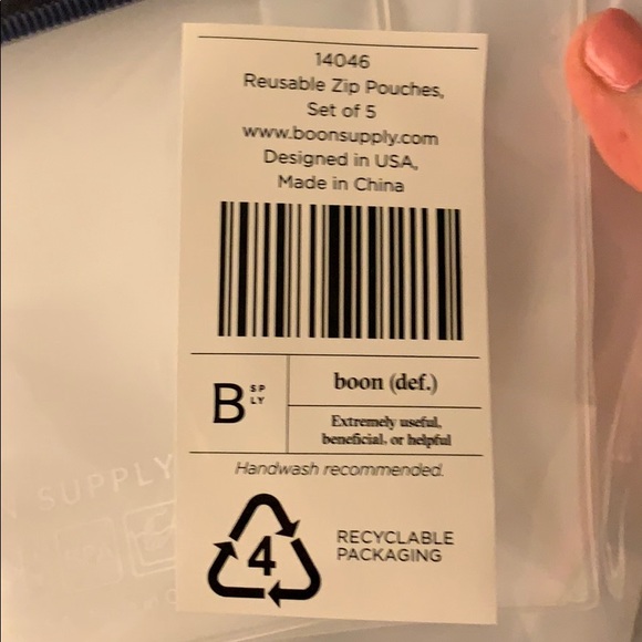 Boon Supply Reusable Pouches (set of 5) - Picture 4 of 4